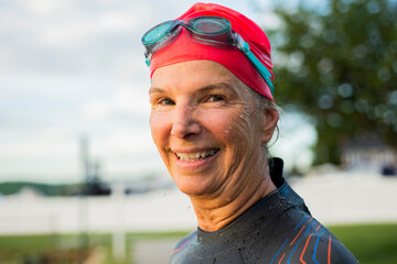 Portrait of an endurance swimmer