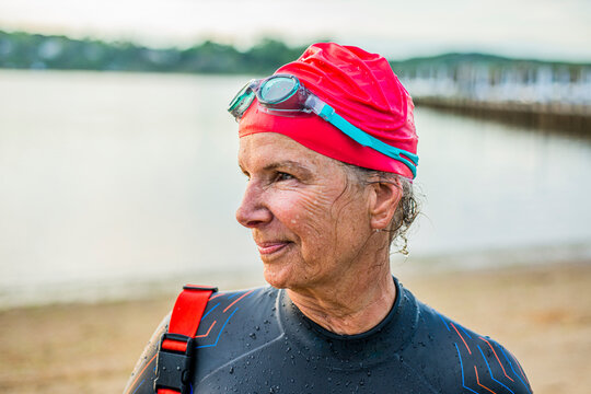 Portrait of an endurance swimmer 