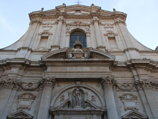 Fototapeta na wymiar Facade of an Italian church