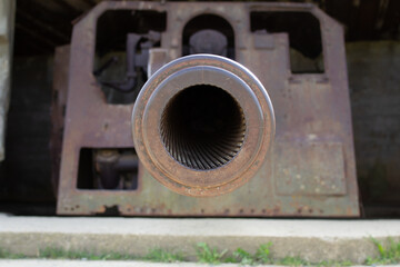 The old German WW2 Battery in Normandy, France
