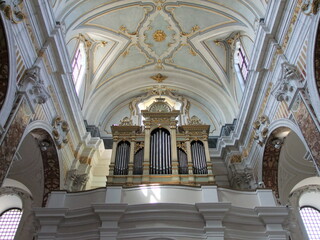Fototapeta na wymiar Pipe organs in Cattedrale Maria Santissima della Madia in Monopoli, Italy.