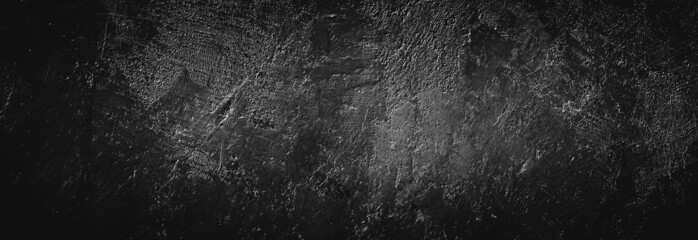 black grungy abstract concrete wall texture background