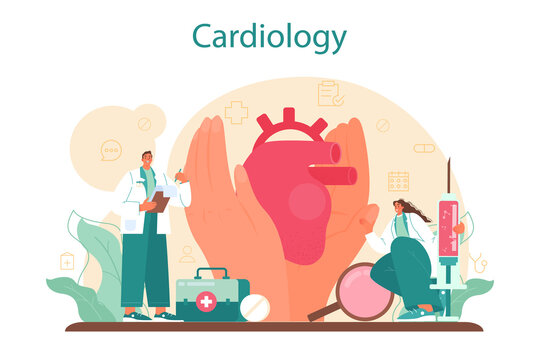 Cardiologist concept. Idea of heart medical diagnostic and treatment.