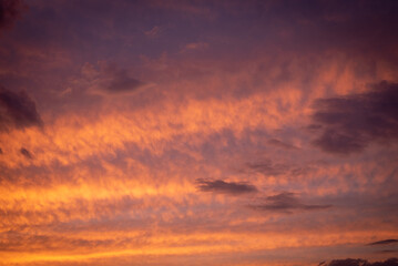 sunset in the clouds