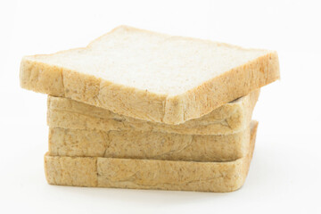 全粒粉入りの食パン　白バック