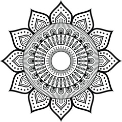 Mandala svg design. mandala design for coloring page design.