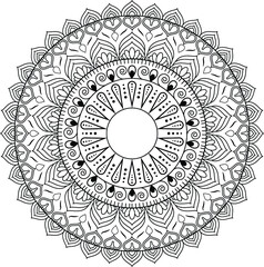 Mandala svg design. mandala design for coloring page design.