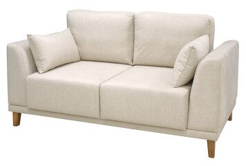 Sofa isolated on white background. Including clipping path