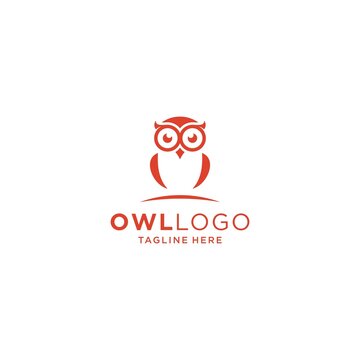 Owl logo vector black design