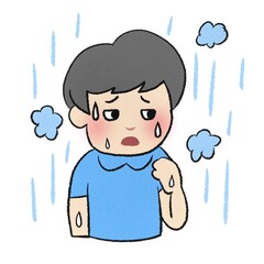 梅雨 湿気 イラスト
