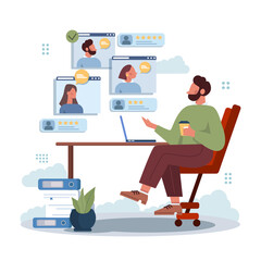 Fototapeta premium Job application concept. Idea of employment and hiring