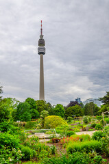 Naklejka premium Florian tower in the Westfalen park, Dortmund, Germany 