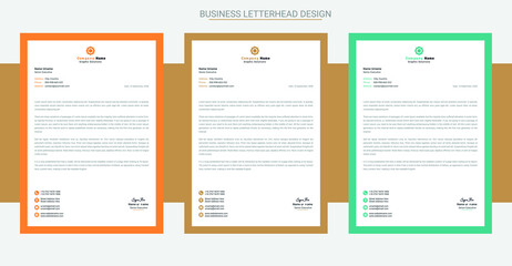 Creative a4 business letterhead print-ready design