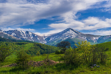 Pambak range with Maymekh mountain in Armenia