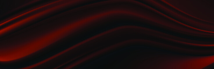 modern abstract red background. Dark red silk fabric curtain background. Vector illustration.