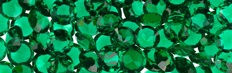 background and texture of gems green emeralds