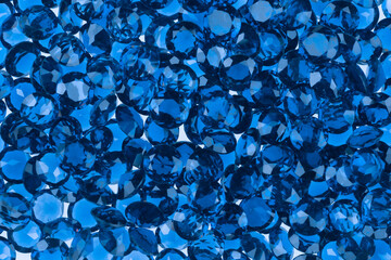 background and texture of gems blue sapphires