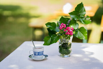 bouquet of flowers on a table