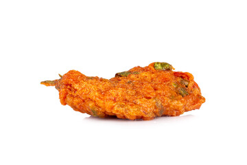 Special fish cake thai isolated on white background