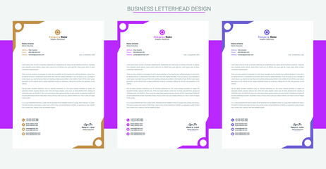 Creative a4 business letterhead print-ready design