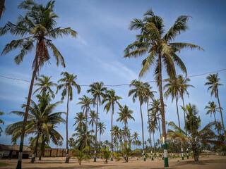 Fototapeta na wymiar Sultan beach, Badagry, Lagos. Nigeria 