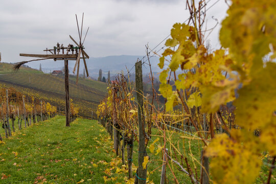 World's largest Klapotetz, near village Kitzeck im Sausal, Styria, Austria