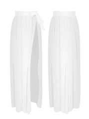 White women long sarongs. vector