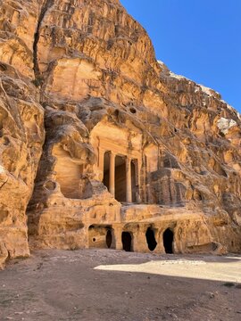 Ancient site Little Petra, Jordan. High quality photo