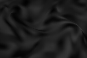 Abstract dark background wavy silk dark gray poster design