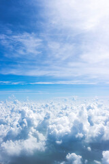 nubes desde el cielo