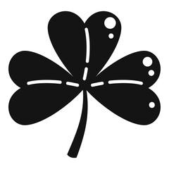 Clover petal icon simple vector. Luck leaf
