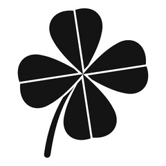 Celtic clover icon simple vector. Irish luck