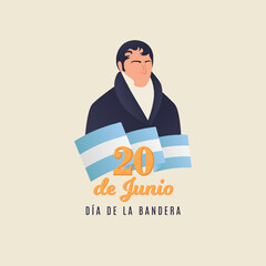 20 de Junio, día de la Bandera Argentina. Belgrano