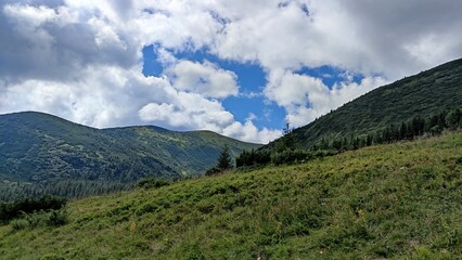 Fototapeta premium landscape with clouds