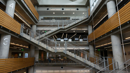 modern building with stairs