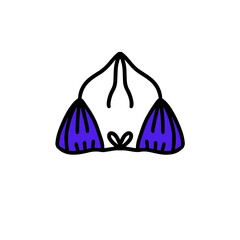Fototapeta premium Digital illustration of swimsuit part