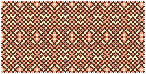 Multicolor truchet tiling connections illustration