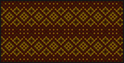 Multicolor truchet tiling connections illustration