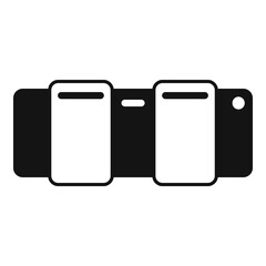 Pipe tube icon simple vector. Industrial valve