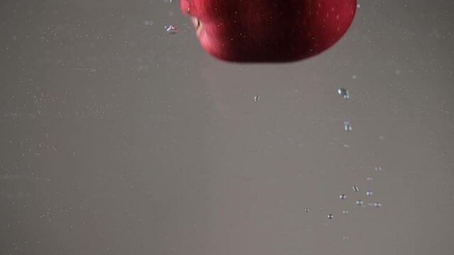 red apples in water