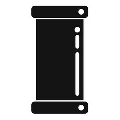 Home pipe icon simple vector. Metal tube