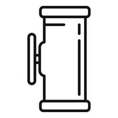 Tap pipe icon outline vector. Water metal