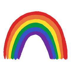 Fototapeta premium Rainbow LGBT Pride Month. Hand draw in vector format. Concept design