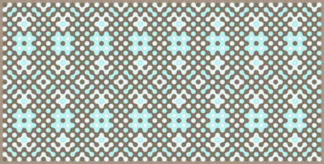 Multicolor truchet tiling connections illustration