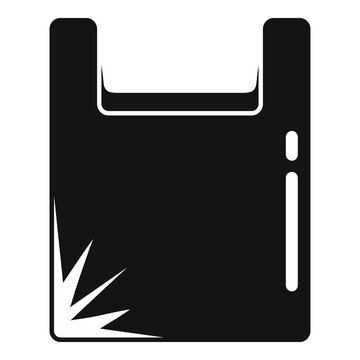 Reuse pack icon simple vector. Waste trash