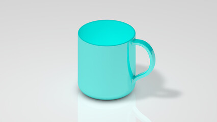 3d render birch mug