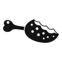 Meat waste icon simple vector. Ecology organic