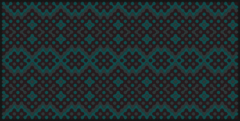 Multicolor truchet tiling connections illustration