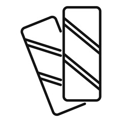 Trash cards icon outline vector. Dry bin