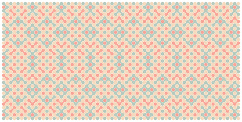 Multicolor truchet tiling connections illustration